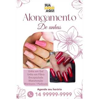 Banner em Lona Personalizado Manicure Pedicure nail designer Propaganda SPA pés Unhas gel Esmalte em Oferta na Shopee