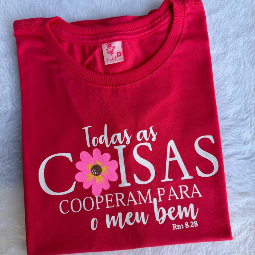 Blusa T-shirt Feminina 100% Algodão Basica Camiseta Manga Curta Gola O em Oferta na Shopee