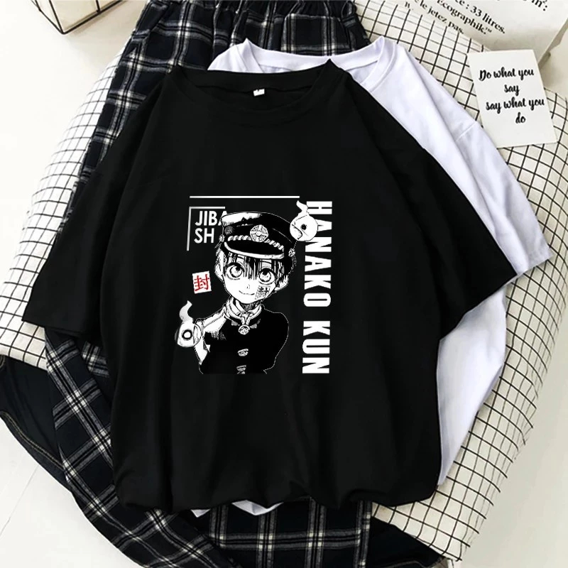 Camiseta Basica Camisa Algodao Hanako Kun Yugi Amane Fantasma Anime Japanese Harajuku Malha Premium