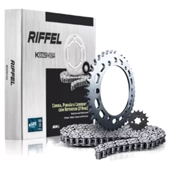 Kit Relacao Tracao Transmissão Xtz 150 Crosser 2014 à 2023 Com Retentor Original Riffel