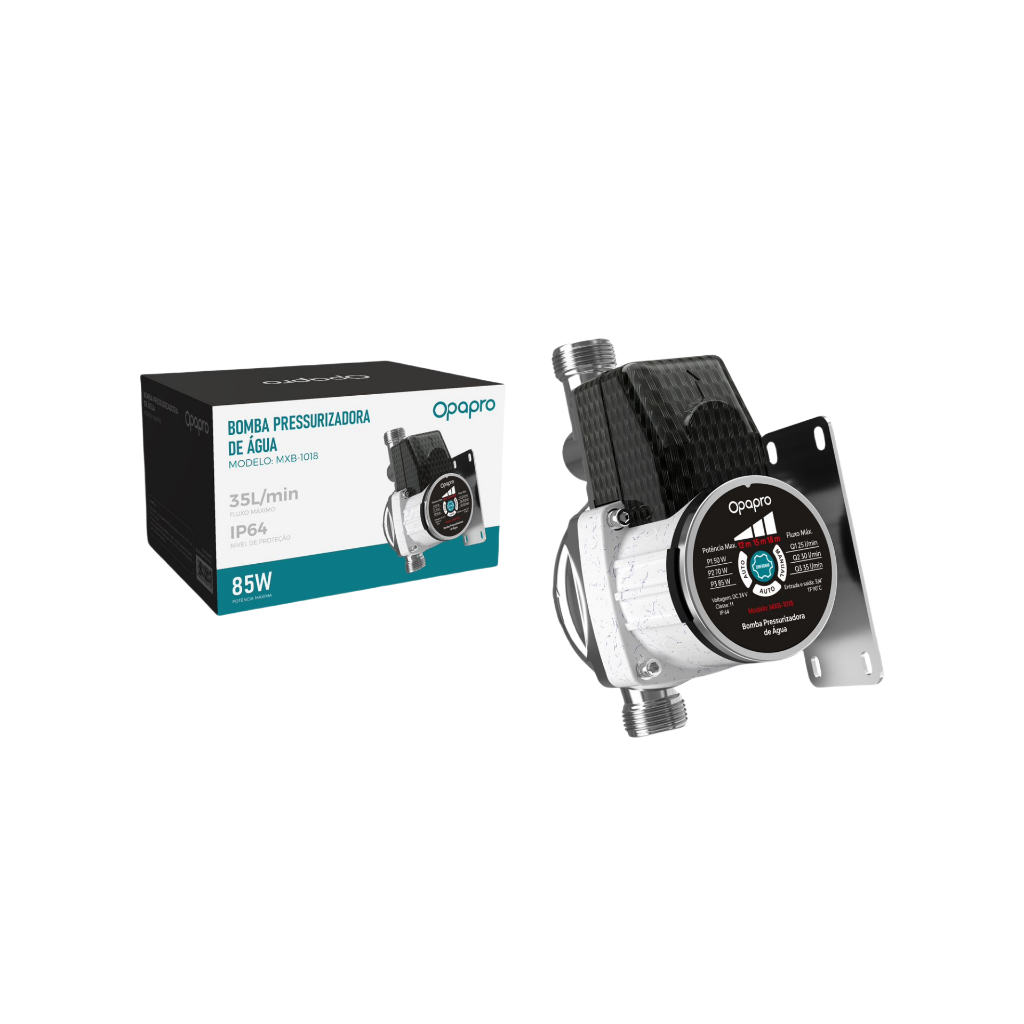 Pressurizador De Água 85w 35l/min Para Torneiras E Chuveiro Bivolt