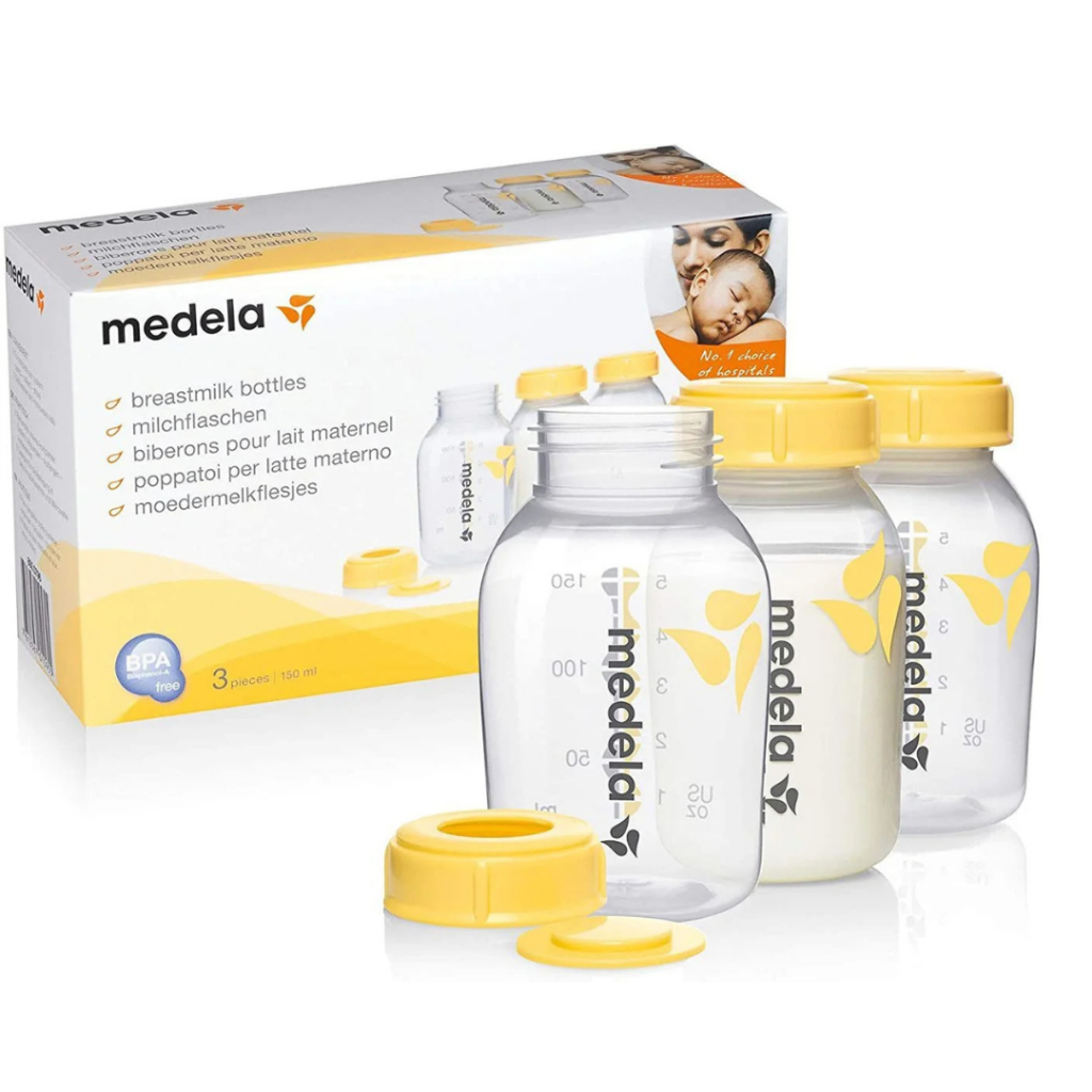 Frascos Pote para armazenar leite materno capacidade 150ml Medela c/ 3 uni