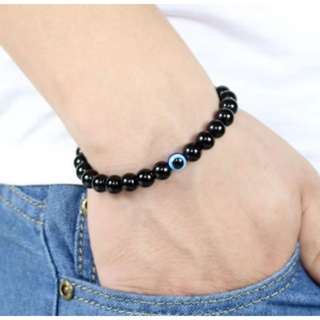 Pulseira Olho grego em pedra natural - Proteção contra mau-olhado em Oferta na Shopee