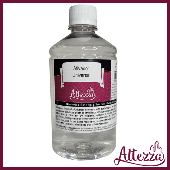 Ativador para Slime Universal 500ml Altezza - Super Premium Combos Divertidos Escolha o Seu DIY Slime Factory