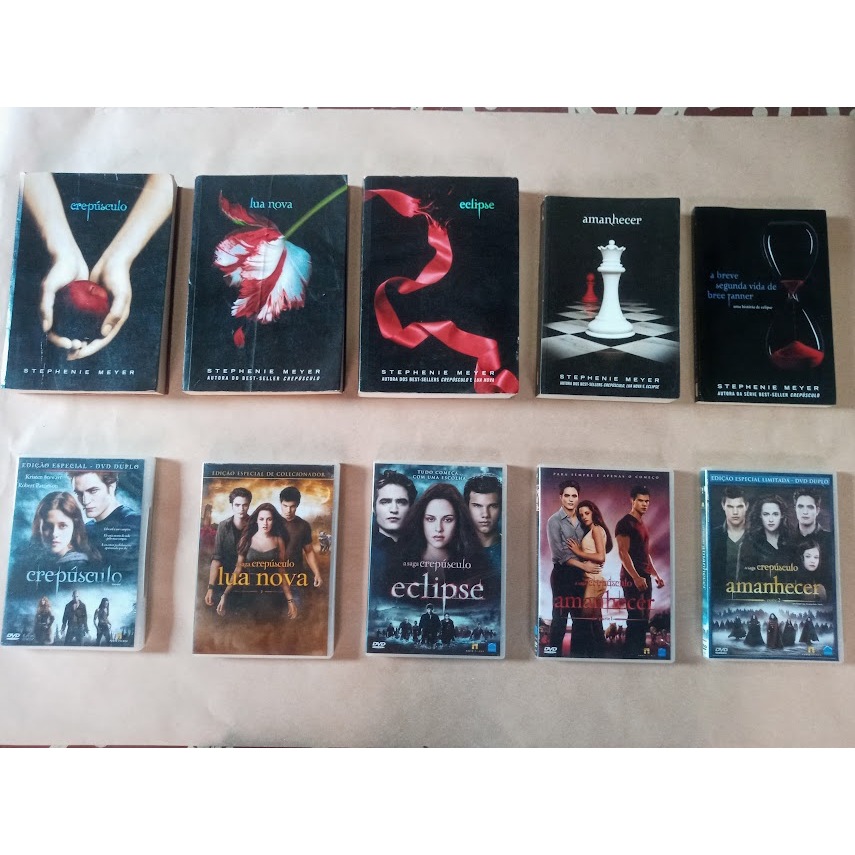 Saga Crepúsculo Completa [Livros + Filmes] (10 ITENS)