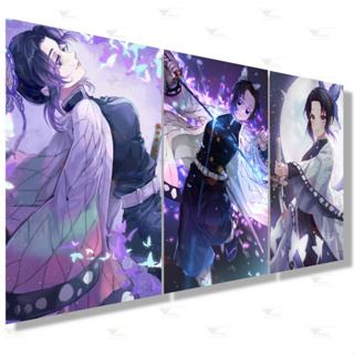 Shinobu Kocho Kit 3 Quadros Decorativos Anime Kimetsu Demon Slayer Hashira Excelente Qualidade em Oferta na Shopee