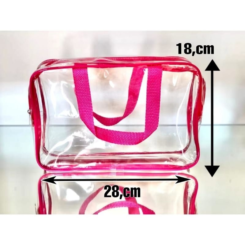Bolsa Nescesser Cristal transparente p/enfermeira,praia viajem