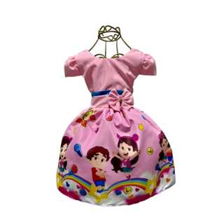 Vestido Infantil Temático Aniversários e Festas. em Oferta na Shopee