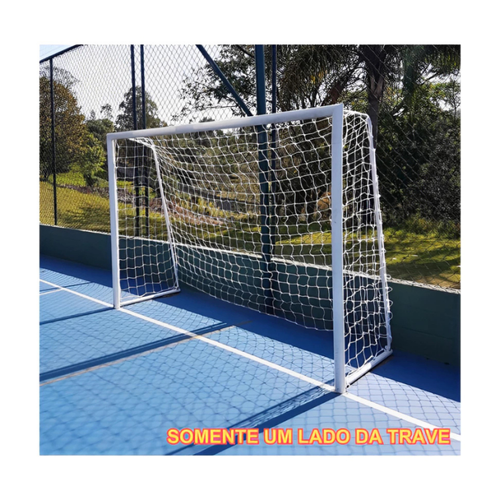 Rede Futebol de Salão Fio 6 Para Trave de Gol Futsal Nylon - 1 Unidade