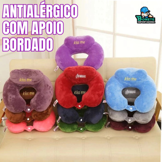 Almofada De Pescoço com apoio Algodão/travesseiro De Viagem Cervical Com Zíper em Oferta na Shopee