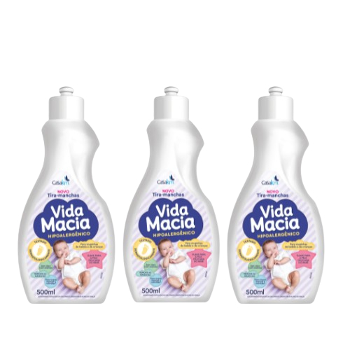 Tira Manchas Vida Macia Kit 3 Unidades 500ml (PROMOÇÃO)