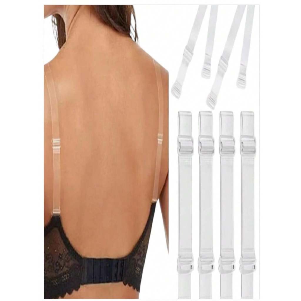 Kit Pares Alças Ajustáveis Silicone Para Soutien Sutia