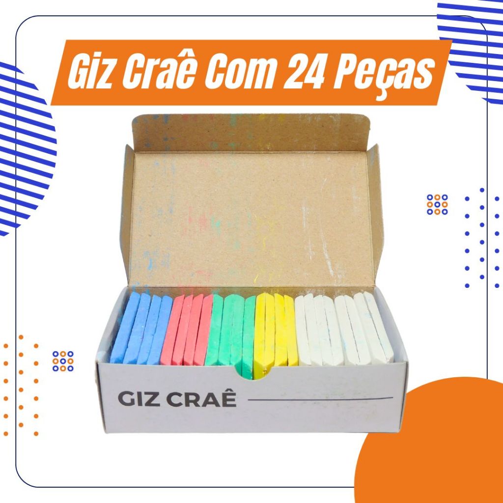 Giz para Alfaiate Craê Costura com 24 Pedras Sortido
