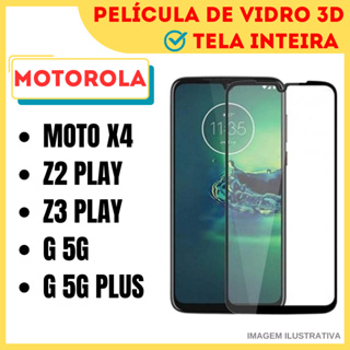 Película De Vidro 3D Para Motorola Moto G 5G / G 5G Plus / X4 / z2 Play / Z3 Play / Protetor de Tela Inteira em Oferta na Shopee