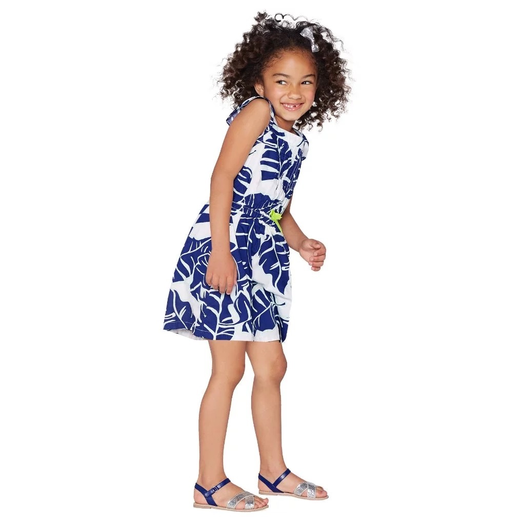 Vestido Infantil Gymboree Blue Safari (6 anos) Original Importado EUA