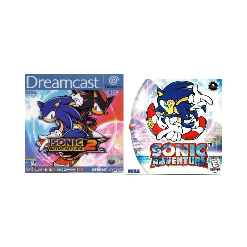 Jogo Sonic 1 e 2 Dreamcast promoção