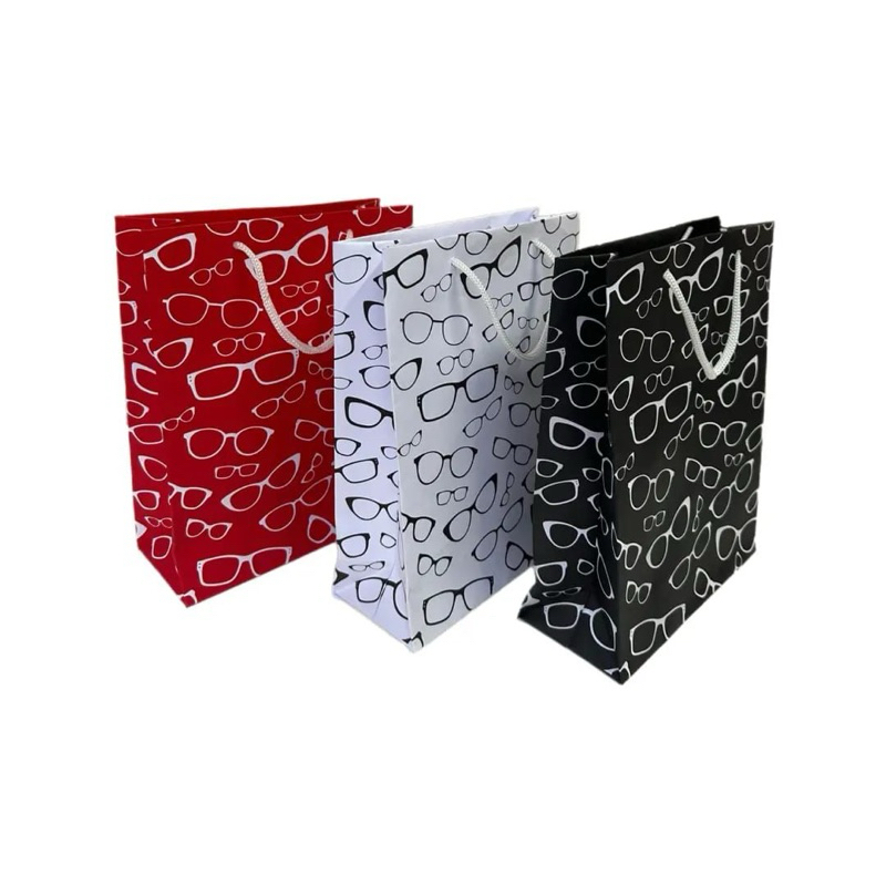 Sacola de Papel para Ótica e Óculos – Embalagem 25 Unidades