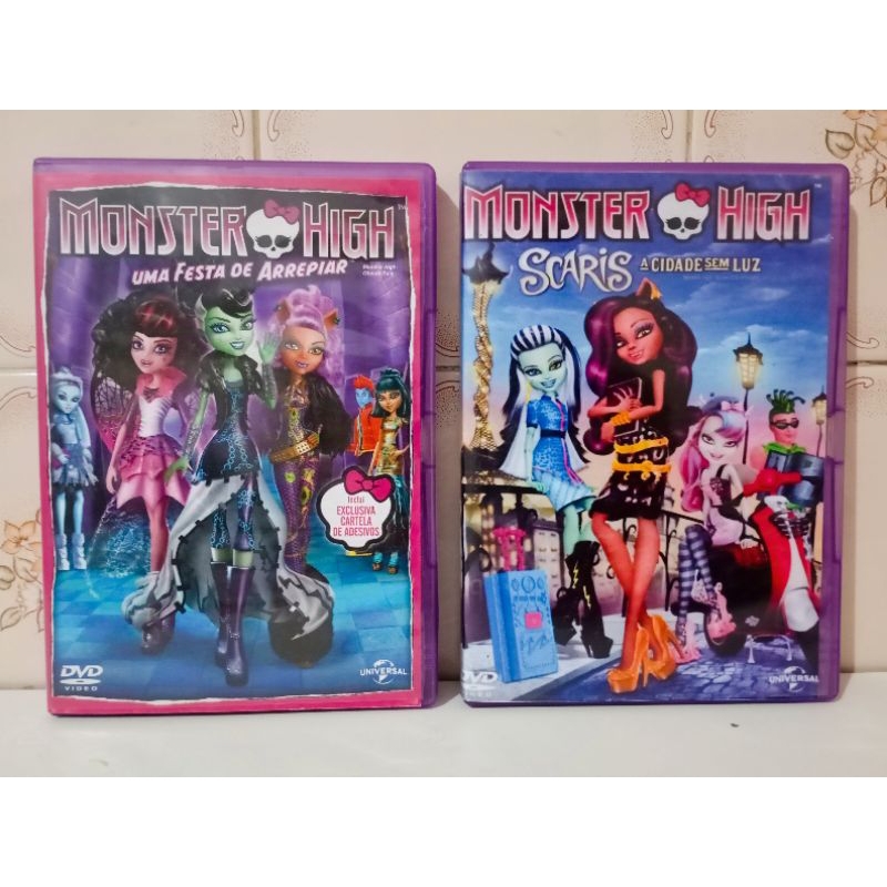 Combo C/ 02 Dvds Desenhos Monster High - Originais