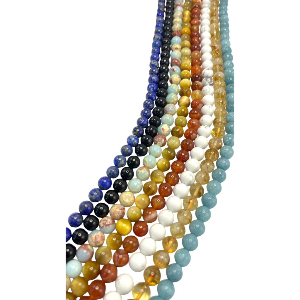 Fio de Pedras Naturais 08mm Aprox. 48 peças - em Oferta na Shopee