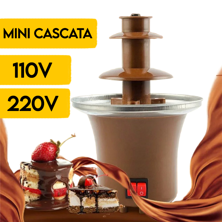 Fonte de Chocolate Panela de Fondue Mini Cascata Elétrica 110v e 220v
