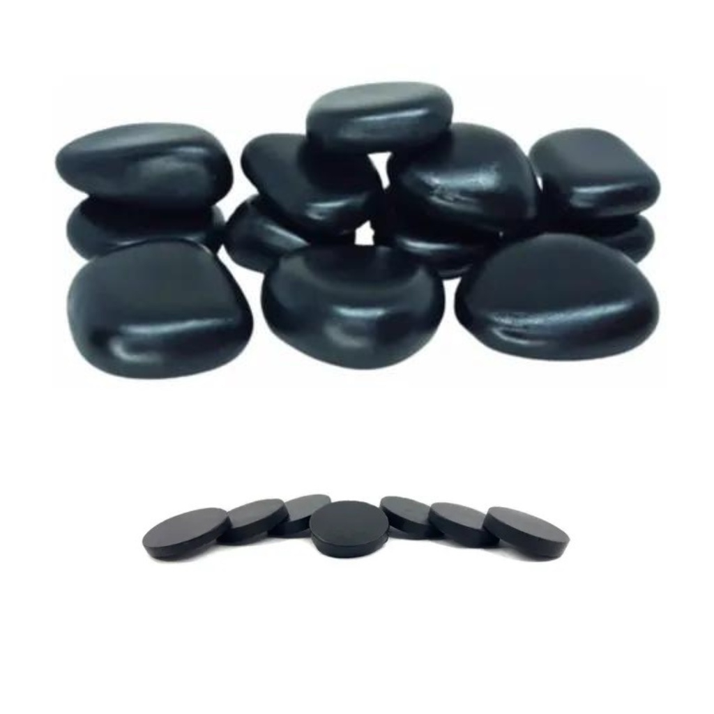Kit 12  Pedras Quentes Vulcânicas + Podal 10 pcs em Oferta na Shopee
