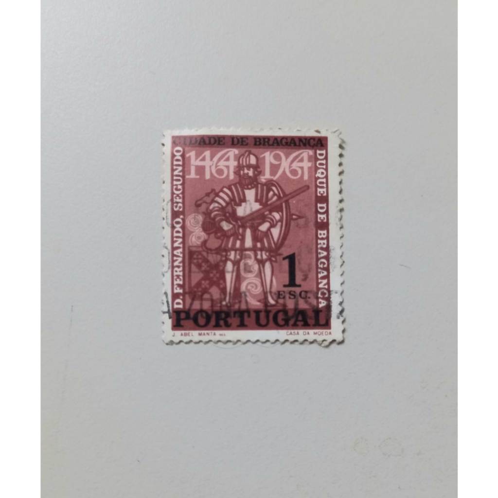 Selo Antigo - Portugal D. Fernando 2º Duque de Bragança 1esc. 1464-1964