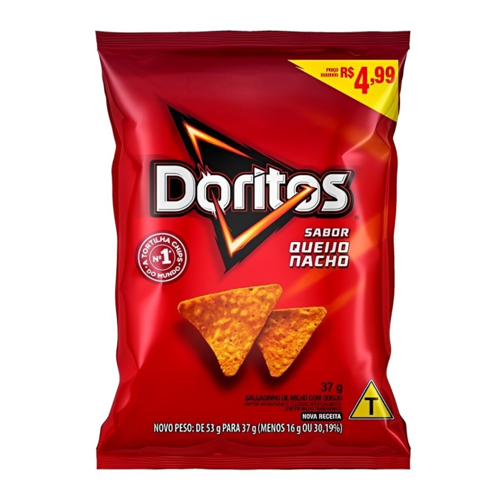 Salgadinho Doritos Queijo Nacho 37g - Elma Chips Salgadinho Doritos Queijo Nacho 37g - Elma Chips