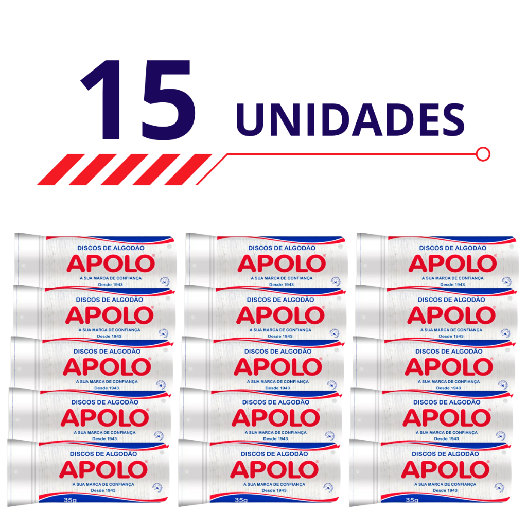 Kit 15 Disco de Algodão Apolo Para o Rosto Limpeza Facial Remoção de Maquiagem Atacado em Oferta na Shopee