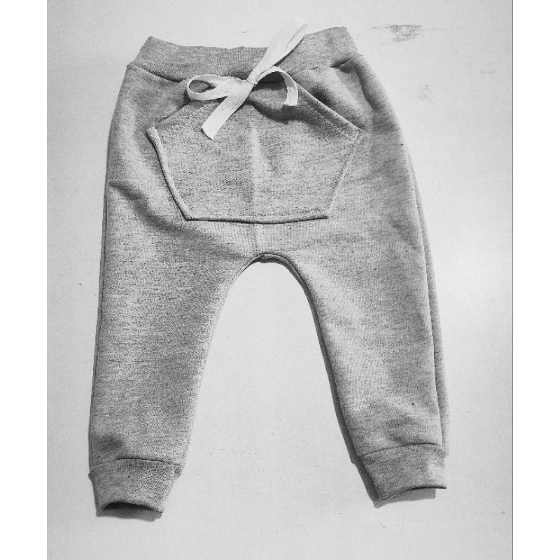 calça moletinho bebê e infantil bolso canguru