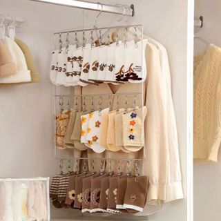 Cabide Secador De Meias WATTLE Sock Hanger , Projeto De Pendurar À Prova De Vento De Grande Capacidade De Secagem De Rou em Oferta na Shopee