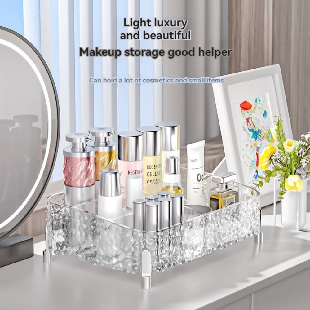 Porta Organizador Maquiagem Multiuso De Acrílico Transparente Batom Cosméticos Make 5 Divisórias em Oferta na Shopee