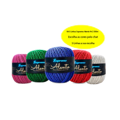 Kit C/ 5 Linhas Supremo Alento Premium n° 2 - 500 metros (Mesma espessura Anne)