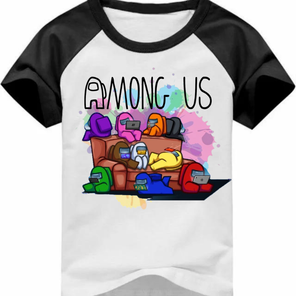 Camiseta Among Us Infantil Camisa Juvenil Personagens Jogo Crianças Meninos Game Verão Aniversario Presente Festa