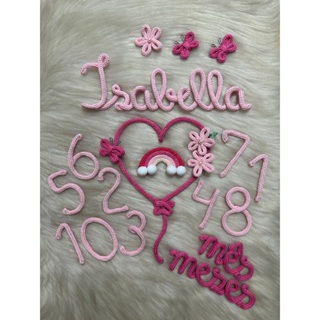 Kit Mêsversário Tema Jardim Maternidade Fotografia De Bebê em Oferta na Shopee