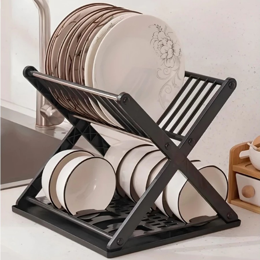 Escorredor De Louça Plástico Prato Copo C/porta Talheres De Pia