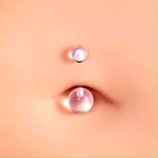 Piercing de Umbigo Transparente Silicone Flexíveis 1 Unidade em Oferta na Shopee