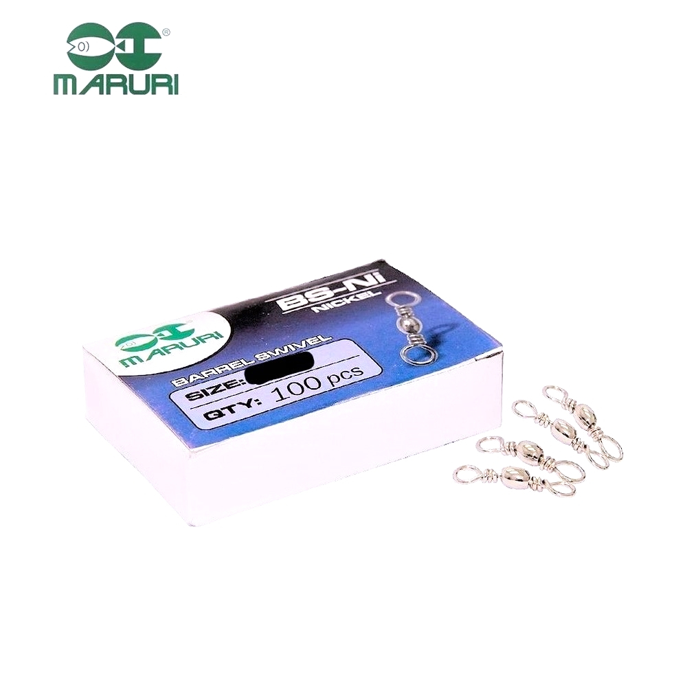 Girador Comum de Pesca Nº12 1,3cm Caixa 100un Maruri Alta Qualidade Resistência Nickel ou Gold