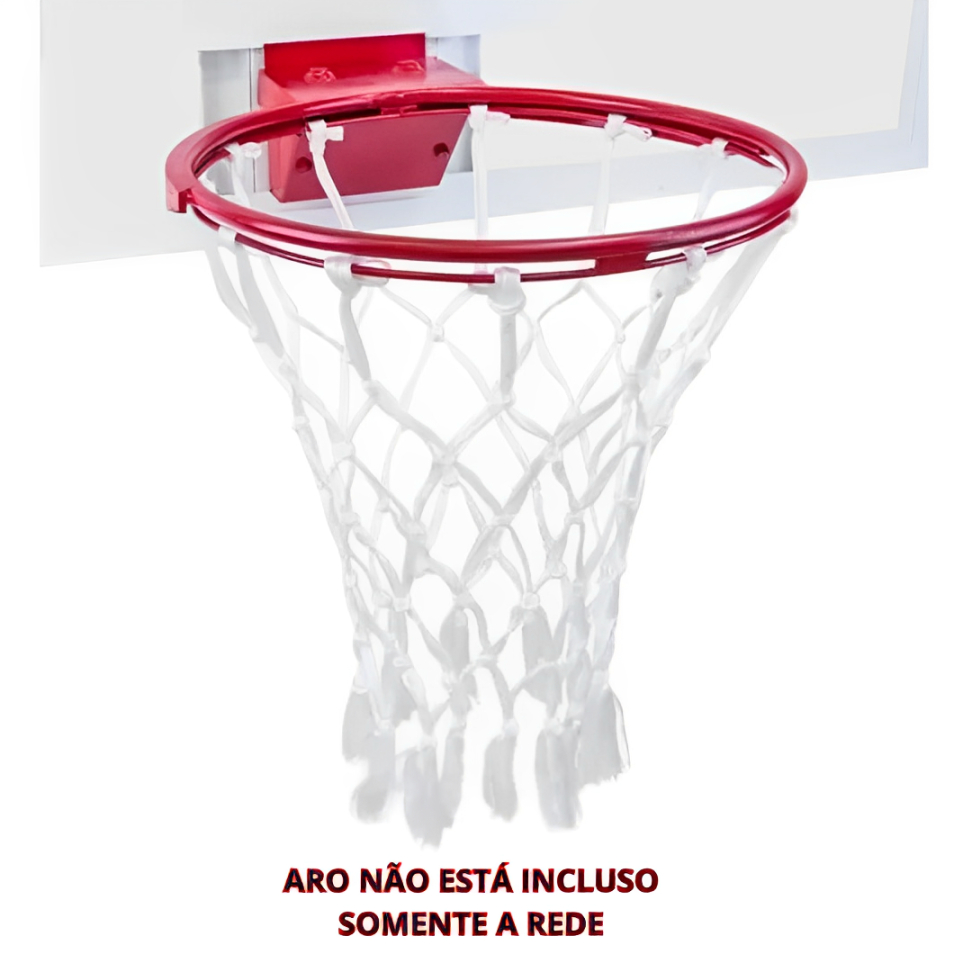 Par Rede Basquete Fio 4 Tipo Chuá Seda Para Aro Profissional
