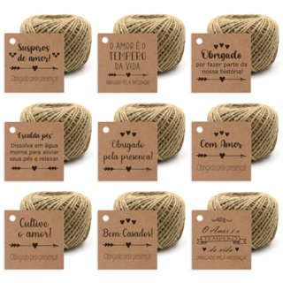 100 Tags Kraft Casamento Lembrancinha - O Amor É O Tempero Da vida - Suspiros De Amor - Etiquetas em Oferta na Shopee