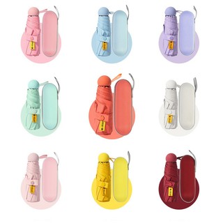 Guarda-chuva Cápsula Portátil Ultraleve E Compacta Umbrella Proteção UV Mini Five-fold Um…