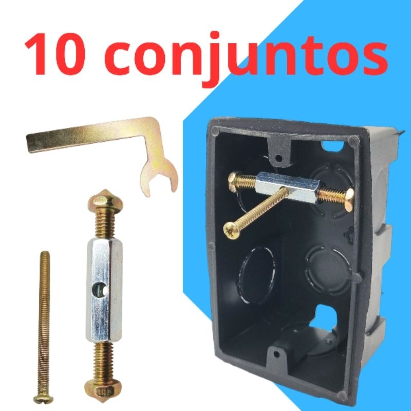 Kit salva caixinha 4x2 para tomada interruptor elétrica