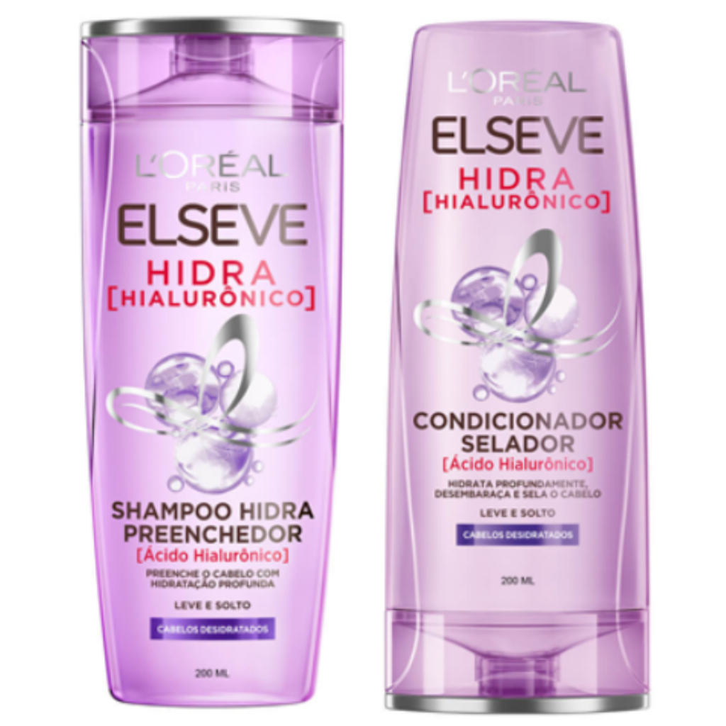 Kit Elseve Hidra Hialurônico - Shampoo e Condicionador 200ml