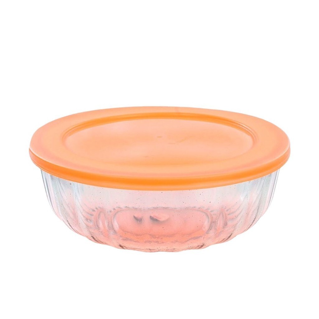 Tigela Saladeira de Vidro com Tampa Plástica Oceani - Vitazza