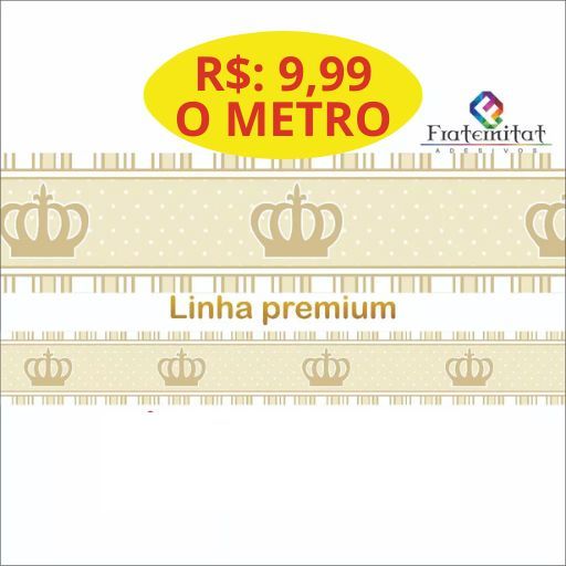 Faixa Decorativa Adesiva Coroa Bege