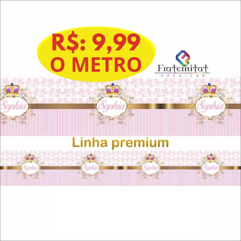 Faixa parede adesiva realeza rosa (KIT de faixas)
