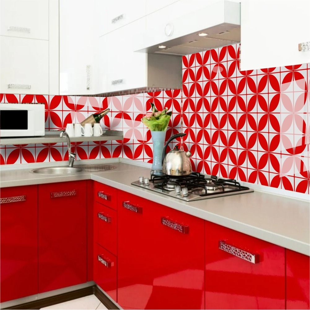 Kit COM 10 Placas  Porcelanato Adesivo Pétalas SUPER BRILHO sala cozinha banheiro em Oferta na Shopee