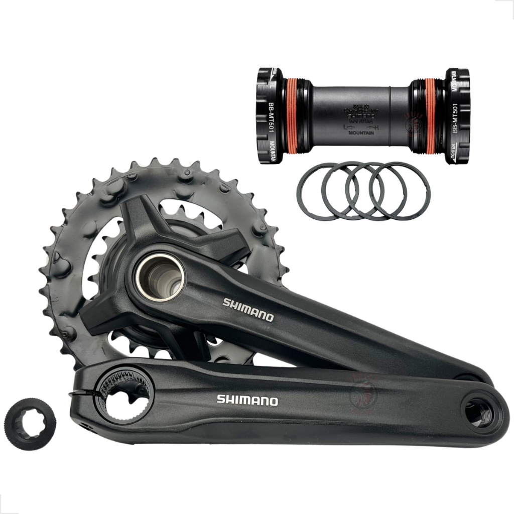 PEDIVELA DUPLO SHIMANO FC-MT210-2 INTEGRADO 175MM COROAS 36/22D C/ MOVIMENTO CEN