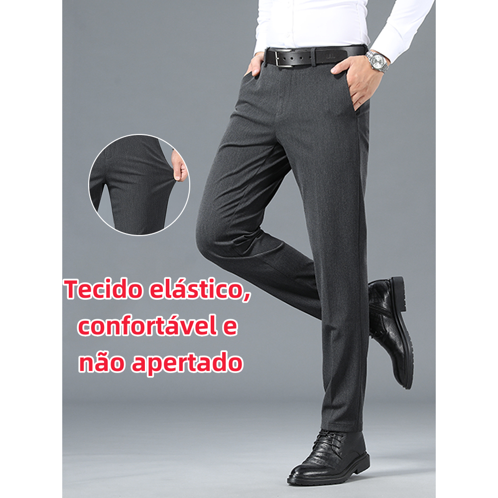 Calça Social Masculina Slim Fit