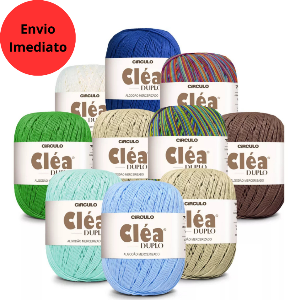 Linha Cléa Duplo 150g 508m Círculo - Clea Duplo Escolha as Cores