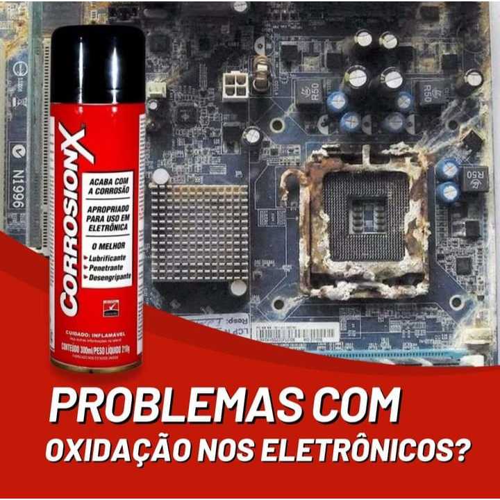 Óleo Lubrificante Para Evitar Ferrugem Oxidação Placa eletrônica Mãe Spray 300ml Lubrificante Corrosionx Marine HD Desen